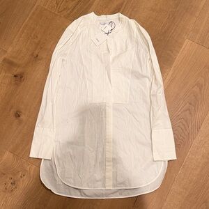 Vince Cream Long Sleeve Dress Shirt